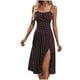 thumbnail image 1 of Sexy Vestido de Verano Colgando Correa Dividida Impresa Cuello Redondo, Vestido Fluido Y Casual, 1 of 6