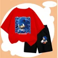 thumbnail image 3 of Conjunto de verano de 2 a 12 años para niños, ropa de pareja de Sonic, camiseta, traje para niños 2024, ropa para niñas, top para madres y niños, 3 of 5