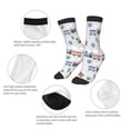 thumbnail image 3 of Fuzoiu Trains And Cactuse Print Kids Socks For Boys Girls,Grip Crew Socks with Non Slip,Lightweight Stretch Crew Socks,Toddlers Crew Boot Socks, 3 of 5