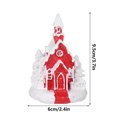 thumbnail image 4 of asddcavvf Christmas Resin Christmas Scene Village Town Winter With Christmas Ornament Xmas Holiday Tabletop Decorations Ornament Pack Glass Snowflake Ornament, 4 of 7