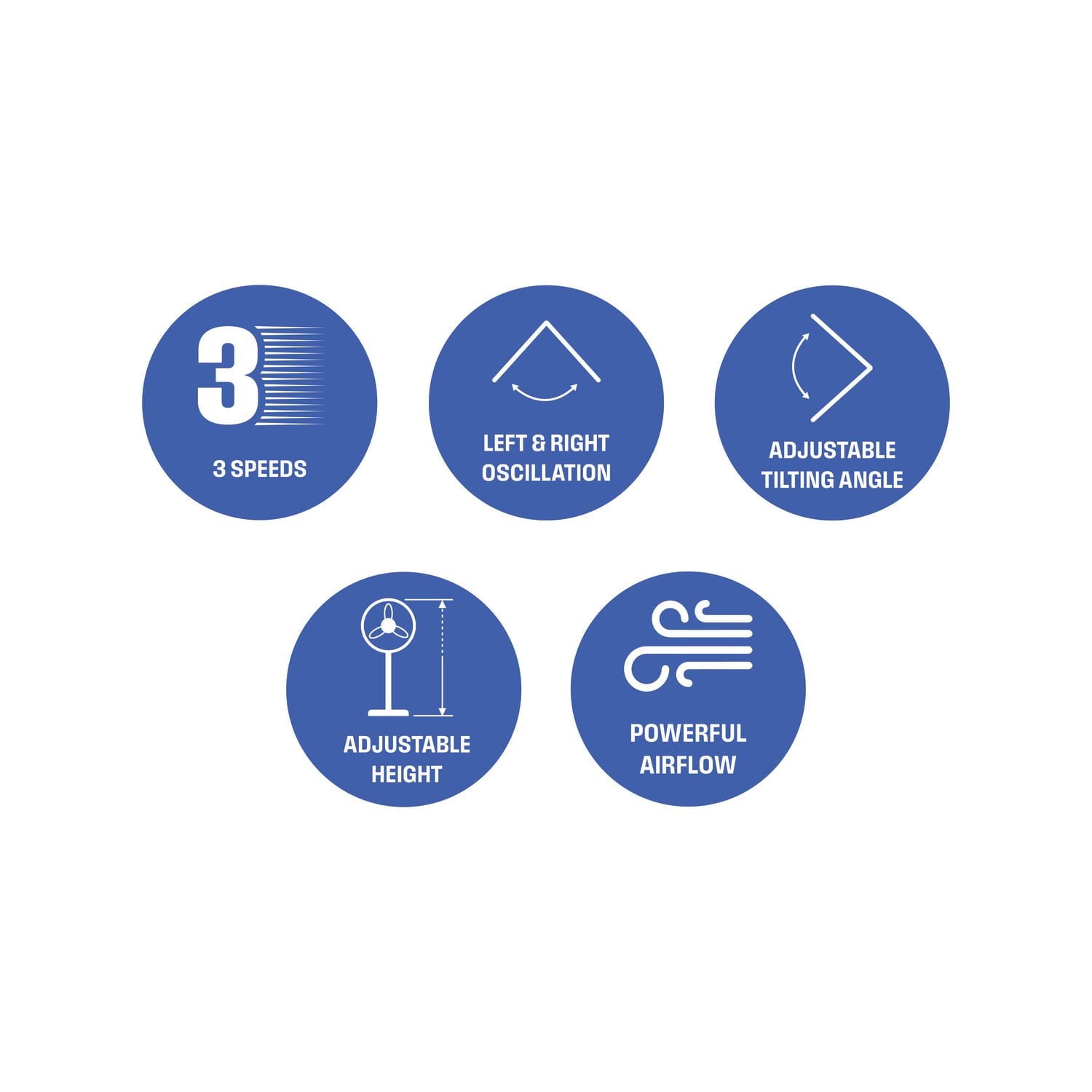 Ventilateur sur pied Westinghouse 16" (bleu)