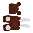 thumbnail image 2 of Pantalones con gorro para fotografía infantil, gorro tejido para bebé recién nacido, monos para fotografía infantil, gorro tejido para fotografía de bebé, mamelucos con diseño elevado, 2 of 8