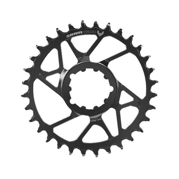 SRAM S1000 Eagle T-Type Direct Mount Chainring - 32t, 12-Speed, 8-Bolt Direct Mount, 3mm Offset, Steel, Black