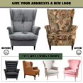 thumbnail image 6 of HELLHERO Dead Maple Leaf Pattern Design 2-Piece Armchair Slipcover, Anti-Scratch Removable Wingback Chair Slipcover Stretch Polyester Wingback Chair Cover for Bedroom Living Room, 6 of 7