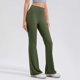 thumbnail image 5 of Pincandy Women's Solid Color High Waist Elastic Waist Yoga Pants, Flared Hem, Casual & Fitness Activities, 5 of 5