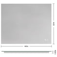 thumbnail image 6 of Keonjinn 40 x 32 inch LED Bathroom Mirror with Lights Backlit Mirror 3 Colors Warm/Natural/White Lights, Modern Vanity Mirror Anti-Fog & Dimmer Makeup Mirror for Wall(Vertical/Horizontal), 6 of 10