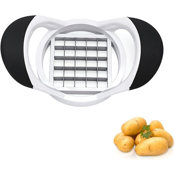 Handheld potato dicer,Potato Fries Cutter Machine, french fry cutter for potatoes Multi- purpose Stainless Steel Carrot Vegetable Slicer Apply to Restaurant Home Kitchen, kitchen gadgets