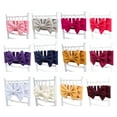 thumbnail image 6 of Set of 2 Stretchable Chair Sashes Bows Tie with Elastic for Weddings Party Decorations for Various Chair Types, 6 of 8