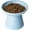 Baby Blue, variant on Extra Wide Elevated Cat Bowls - Ceramic Cat Food Bowl 6.2" Raised Cat Food Bowls Elevated Shallow Cat Food Dish, Whisker Fatigue, Lead & Cadmium Free, 5" Good Height for Cat Feeding, Pink