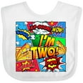 thumbnail image 3 of Inktastic I'm Two Comic Book Boys or Girls Baby Bib, 3 of 4