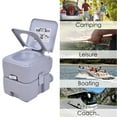 thumbnail image 4 of Gymax 5.3 Gallon 20L Portable Toilet Flush Travel Camping Outdoor/Indoor Potty Commode, 4 of 10
