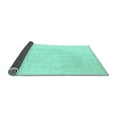 thumbnail image 2 of Ahgly Company Indoor Square Abstract Light Blue Contemporary Area Rugs, 5' Square, 2 of 4