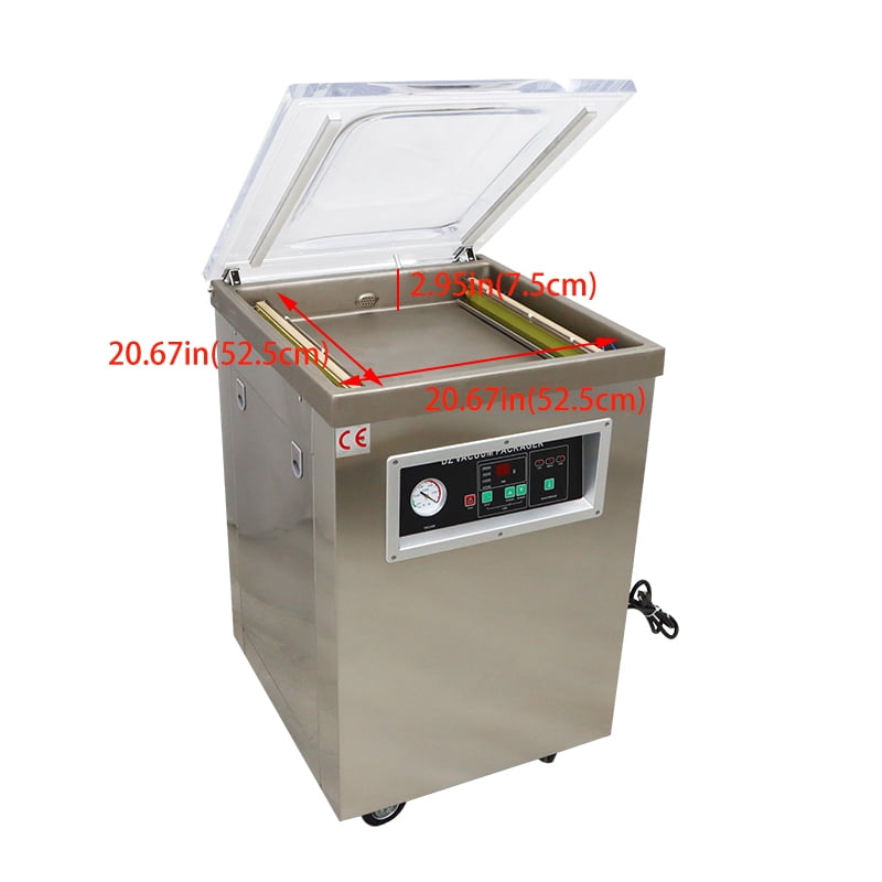 20 Inch Single Chamber Vacuum Packaging Sealing Machine Commercial Food Vacuum Sealer 110V for Food Fruits Vegetable