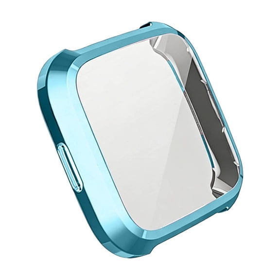 Universal Smartwatch Protective Cover with Screen Protector, Flexible TPU Material, Full 360 Degree Protection, Shockproof Scratch Resistant, Precise Cutouts - Blue