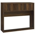 thumbnail image 3 of Pemberly Row Transitional 49" Wood Queen Bookcase Headboard in Dark Pine, 3 of 8