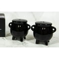 thumbnail image 6 of Ebros Halloween Witching Hour Witch Magic Black Cauldrons Salt N Pepper Shakers, 6 of 9