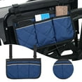 thumbnail image 2 of Wheelchair Side Bag Armrest Storage Pouch With Cup Holder And Reflective Strip For Wheelchairs Or Rollators, 2 of 4