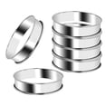 thumbnail image 1 of Paquete de 6 anillos para muffins ingleses de 4 pulgadas, anillos para crumpet de acero inoxidable, anillos para tarta, redondos, 1 of 8