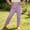 Purple, variant on WAVSUF Girls Cotton Pants High Waist Lightweight Straight Fit Summer Casual Comfort Pants Pink Size 3