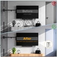 thumbnail image 3 of Kit ocultacables de pared Naerza con toma empotrada para TV, 3 of 9