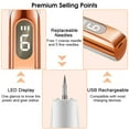 thumbnail image 6 of RUTAWZ Portable Precision Beauty Pen with 9 Adjustable Modes, USB Rechargeable Spot Care Tool for Face and Body, Rose Gold, 6 of 9