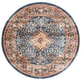 thumbnail image 2 of SAFAVIEH Bijar Rhona Oriental Area Rug, Navy/Brown, 6'7" x 6'7" Round, 2 of 11
