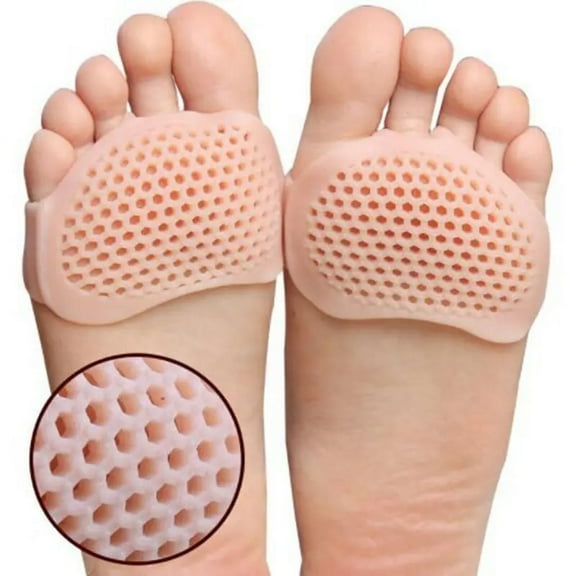 2pcs Silicone Metatarsal Pads, Toe Separator Foot Pads, Orthotics Foot Massage Insoles, Forefoot Socks, Foot Care Tool