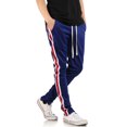 thumbnail image 2 of Ma Croix Mens Premium Hip Hop Skinny Fit Taped Stripe Track Pants, 2 of 6