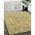 thumbnail image 2 of Ahgly Company Indoor Rectangle Abstract Chrome Gold Yellow Abstract Area Rugs, 2' x 5', 2 of 6