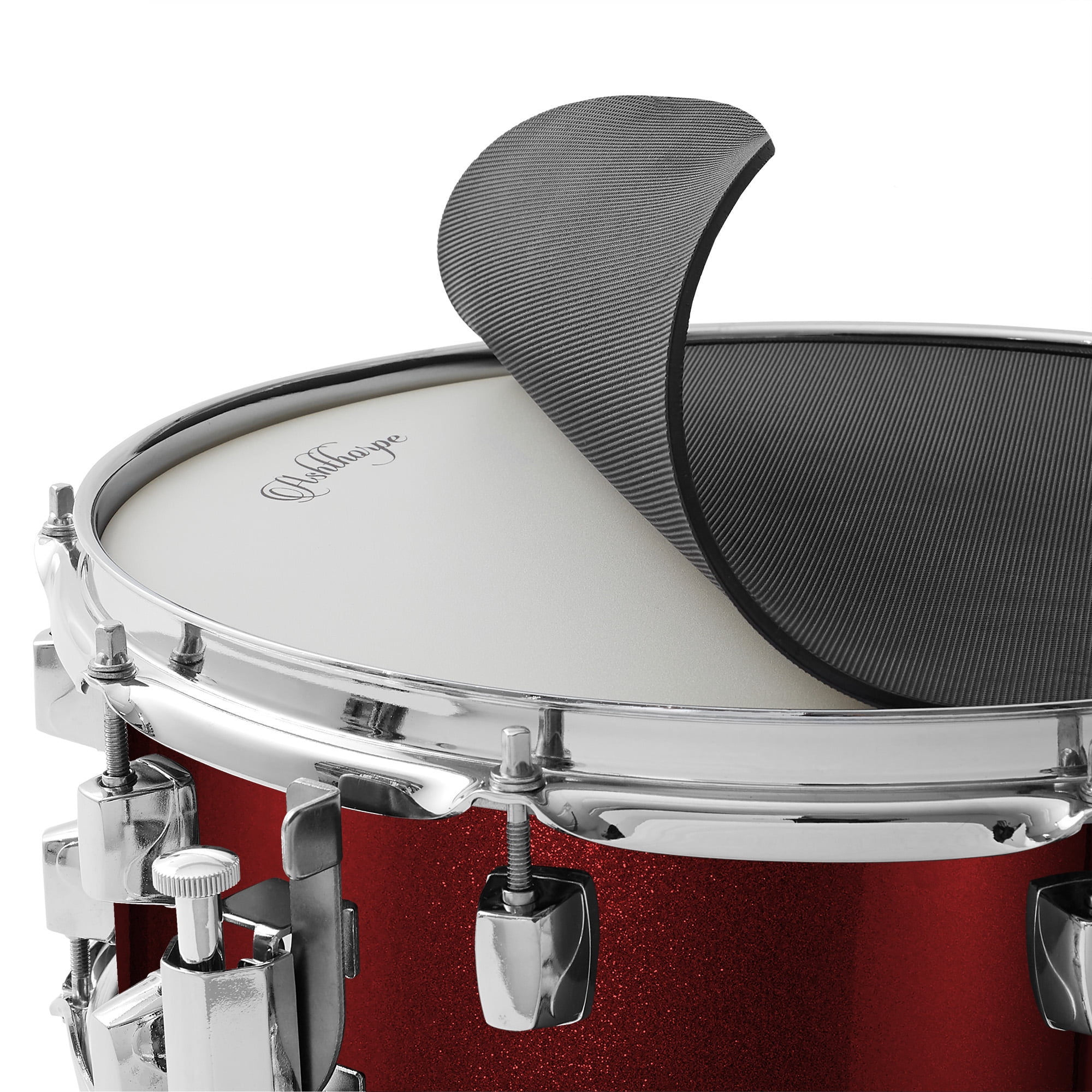 Ashthorpe Snare Drum with Remo Head - Red, Beginner Kit with Stand and Gig Bag