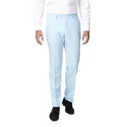OppoSuits Mens Cool Blue Solid Color Suit