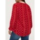 thumbnail image 2 of Blusa Eytino para mujer, talla grande, chifón, bohemio, estampado floral, roja, 2 of 6