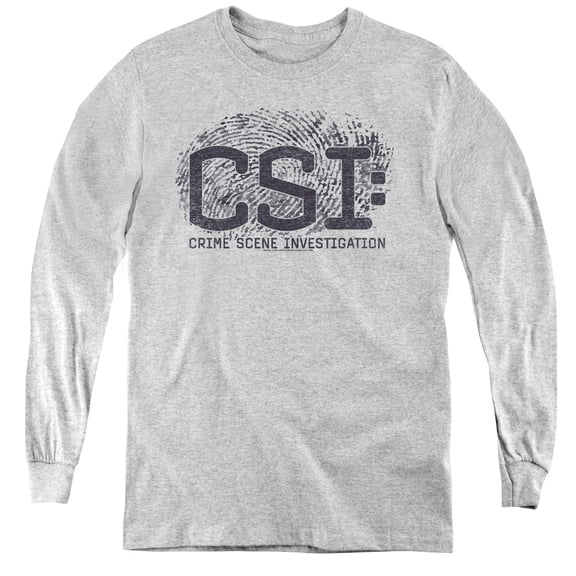 Csi - Distressed Logo - Youth Long Sleeve Shirt - Medium
