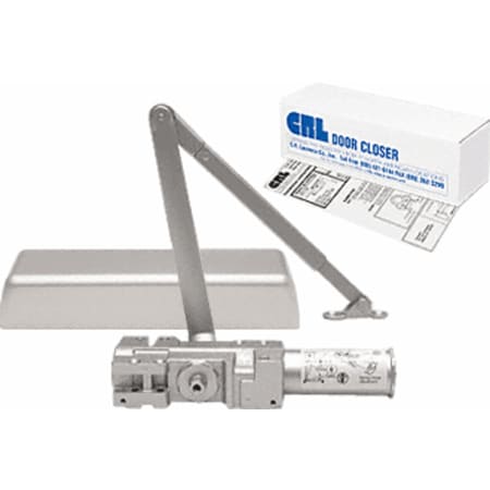 Outdoor Cast Aluminum Pole - CRL Aluminum Adjustable Spring Power Size 1 to 6 Cast Iron Surface Mount Door Closer