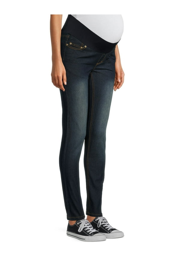 Maternity Oh! Mamma Skinny Jeans with Full or Demi Panel - Available in Plus Sizes