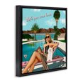 thumbnail image 2 of Stupell Industries Contemporary Wish You Were Here Palm Springs Black Floating Frame Canvas Art, 18 x 18, by Tara Boone, 2 of 8