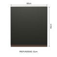 thumbnail image 3 of Gabinete Superior Cocina Madesa Reims 1 Puerta 60cm Negro, 3 of 9
