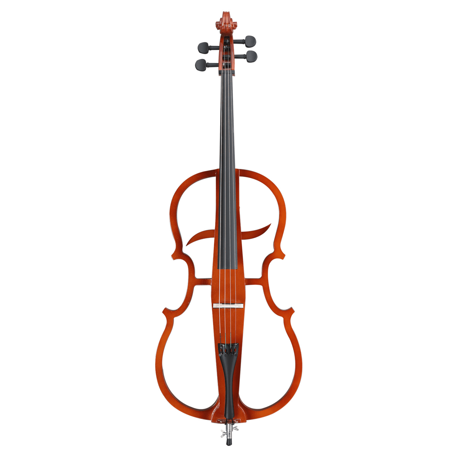 Hassch Full-Size Cello, 4/4 Beginner Cello with Bag, Earphone, Bow, Rosin and Connecting Line, String Musical Instruments, Natural