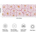thumbnail image 2 of Pink Bathroom Rugs Cute Daisy Bath Mat, Cute Bath mat for Shower Sink,White and Yellow Flower Bathroom Rug, Super Absorbent Machine Non Slip Back Washable Bathtub Mats for Shower 47x17 inch, 2 of 6