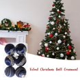 thumbnail image 5 of Bolas de decoración para árbol de Navidad, bolas de Navidad irrompibles, adornos de terciopelo, juego de 6 bolas de Navidad con hilo de metal, 5 of 5