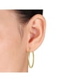 thumbnail image 3 of 10K Yellow Gold Flat Hoop Earrings (40mm), 3 of 3