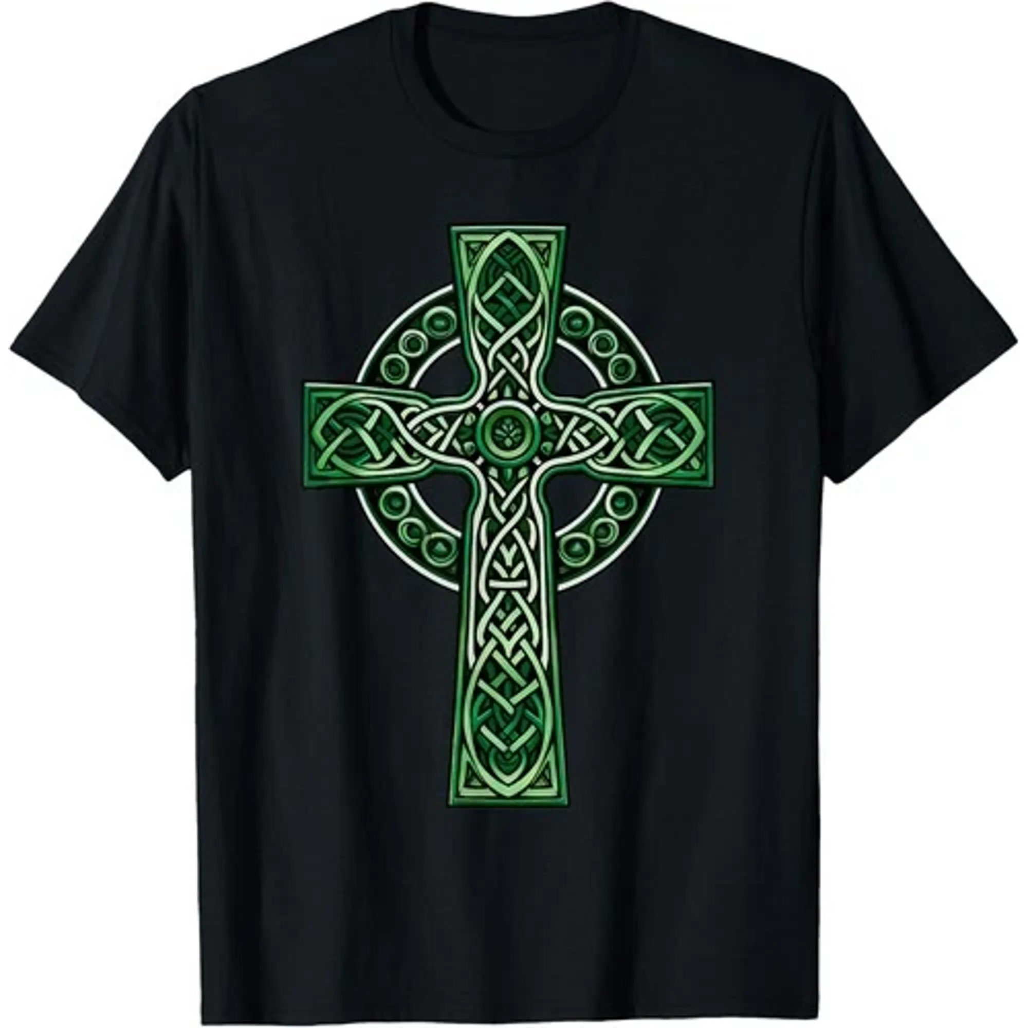 Irish Celtic Cross Knot Christian Holy Trinity Scottish Celt Unisex T-Shirt