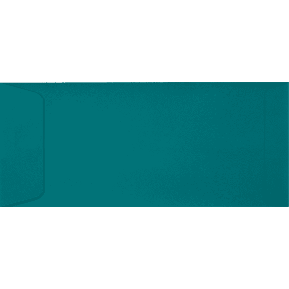 LUXPaper #10 Open End Envelopes w/Peel & Press, 4 1/8 x 9 1/2, Teal, 50/Pack