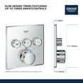thumbnail image 4 of Grohe 29142000 Grohtherm Smart Thermostatic Trim With Control Module, StarLight Chrome, 4 of 9