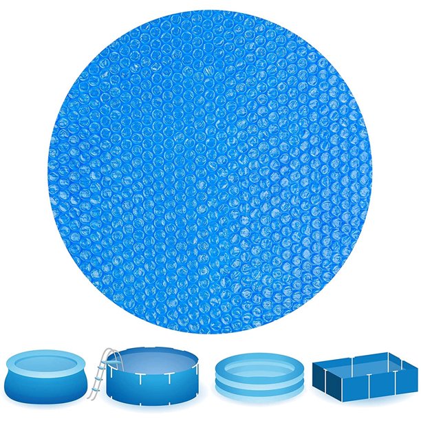 10 Feet Blue Solar Pool Covers Round Solar Cover Inflatable Swimming