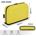 thumbnail image 3 of Standing Pencil Case with Base Large Capacity Stationery Pouch Pen Bag with Zipper for Women Men Circles and Lines, 3 of 7