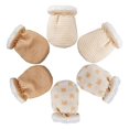 thumbnail image 1 of 3 Pairs Baby Mittens Gloves Warm Baby Hands Scratching Gloves Scratching Mittens Unisex Baby Gloves Cotton Mittens, 1 of 4