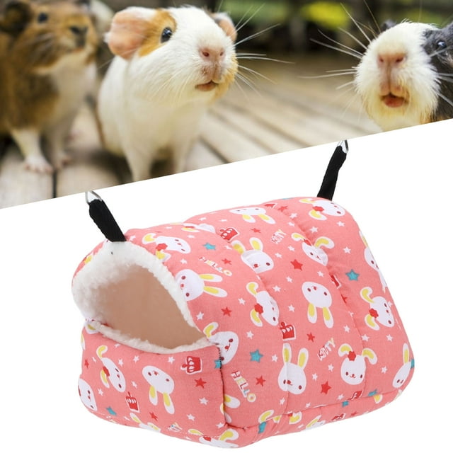 Small Pet Hanging Hammock, Cotton And Sponge Heart Pattern Hamster Hammock Bed For Pet Rest Playing Hammock And