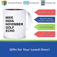 thumbnail image 3 of Leaving Gifts Ideas Joke Funny Retirement Gift Mugs For Work Colleagues Friends Him Her Boss Nato Phonetic Alphabet 15, Ceramic Novelty Coffee Mugs 11oz, 15oz Mug, Tea Cup, Gift Present, 3 of 4