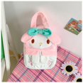 thumbnail image 3 of Sanrio My Melody fiambrera de felpa, bolso Kawaii Kuromi, Cartoo, muñeca linda, Tote, Picnic, bolsa de almacenamiento de mano Bento, 3 of 4
